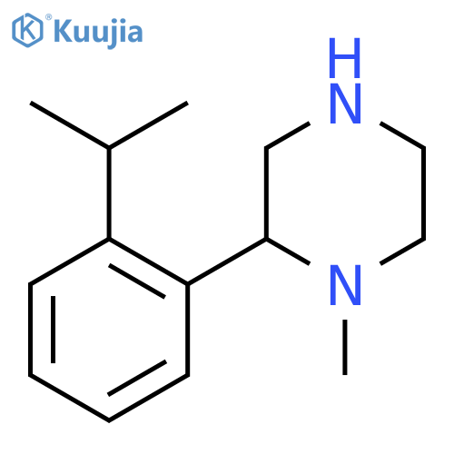 1-methyl-2-2-(propan-2-yl)phenylpiperazine structure