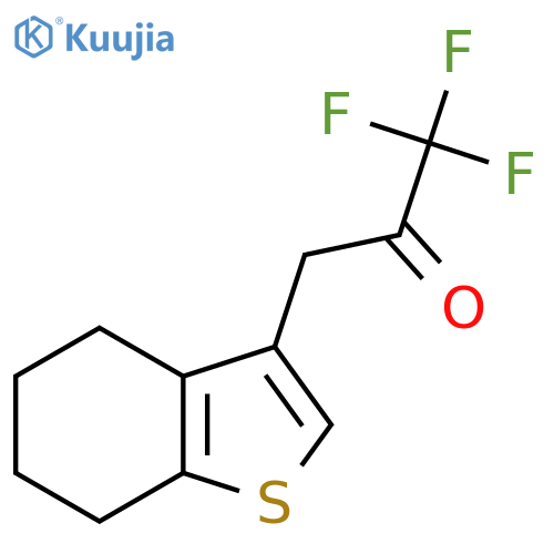 1,1,1-trifluoro-3-(4,5,6,7-tetrahydro-1-benzothiophen-3-yl)propan-2-one structure