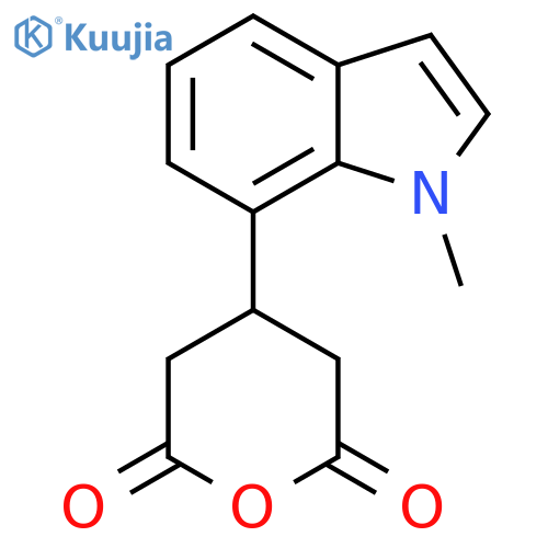 4-(1-methyl-1H-indol-7-yl)oxane-2,6-dione structure