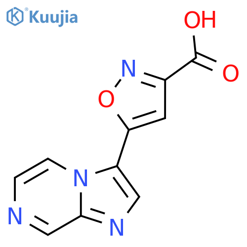 5-{imidazo1,2-apyrazin-3-yl}-1,2-oxazole-3-carboxylic acid structure