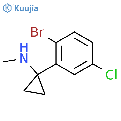 1-(2-bromo-5-chlorophenyl)-N-methylcyclopropan-1-amine structure