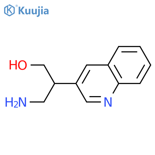 3-amino-2-(quinolin-3-yl)propan-1-ol structure