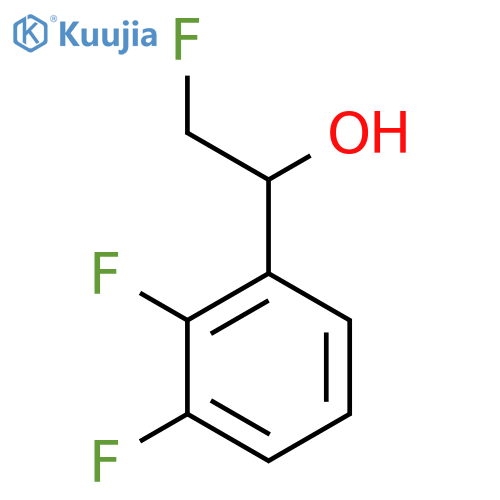 1-(2,3-difluorophenyl)-2-fluoroethan-1-ol structure