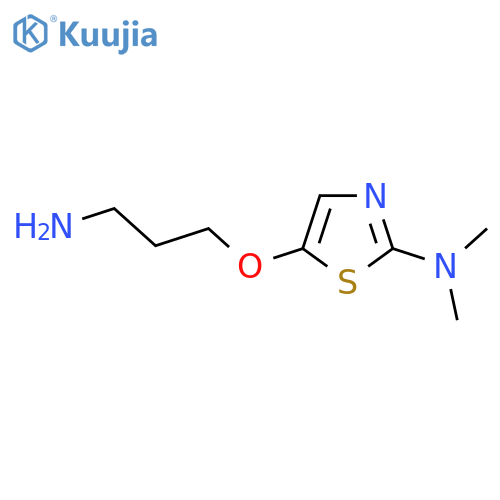 5-(3-aminopropoxy)-N,N-dimethyl-1,3-thiazol-2-amine structure