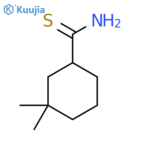 3,3-dimethylcyclohexane-1-carbothioamide structure