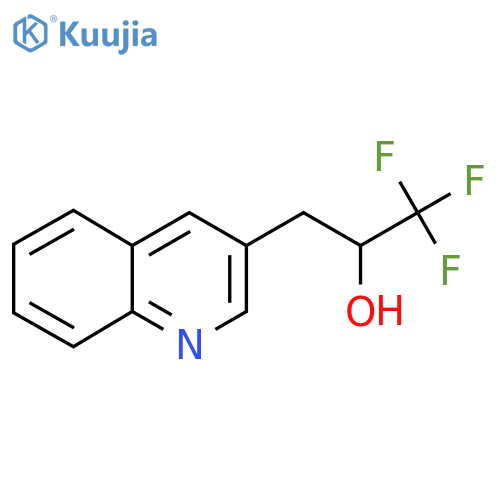 1,1,1-Trifluoro-3-(quinolin-3-yl)propan-2-ol structure