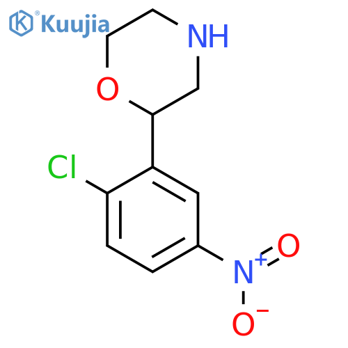 2-(2-chloro-5-nitrophenyl)morpholine structure