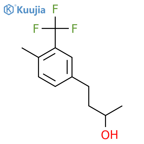 4-4-methyl-3-(trifluoromethyl)phenylbutan-2-ol structure