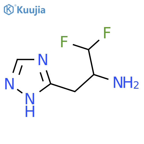 1,1-difluoro-3-(1H-1,2,4-triazol-3-yl)propan-2-amine structure