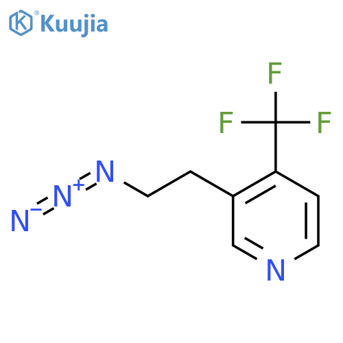 3-(2-azidoethyl)-4-(trifluoromethyl)pyridine structure