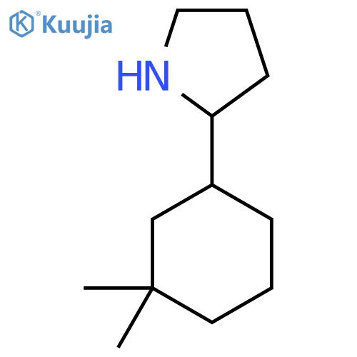 2-(3,3-dimethylcyclohexyl)pyrrolidine structure