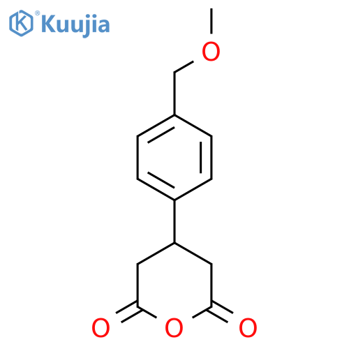 4-4-(methoxymethyl)phenyloxane-2,6-dione structure