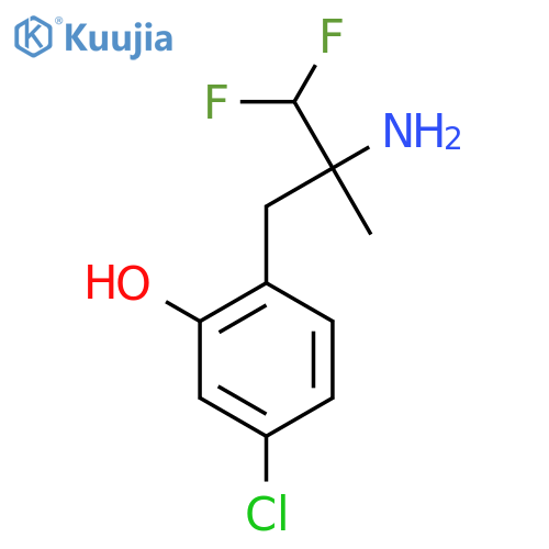 2-(2-amino-3,3-difluoro-2-methylpropyl)-5-chlorophenol structure