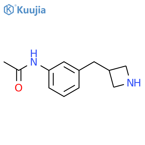 N-{3-(azetidin-3-yl)methylphenyl}acetamide structure