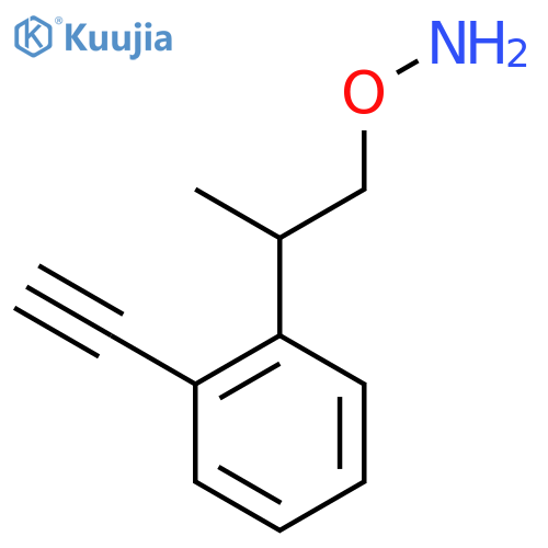 O-2-(2-ethynylphenyl)propylhydroxylamine structure