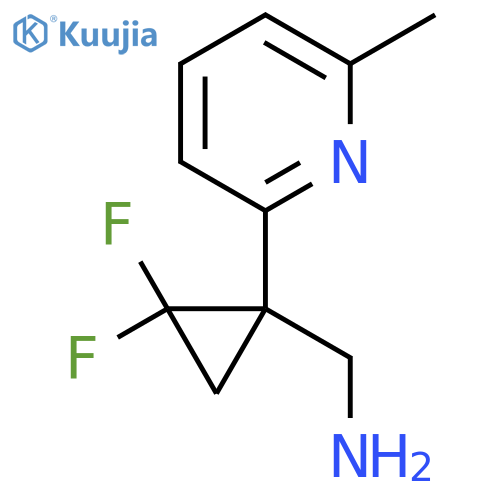 2,2-difluoro-1-(6-methylpyridin-2-yl)cyclopropylmethanamine structure