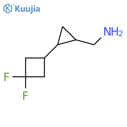 2-(3,3-difluorocyclobutyl)cyclopropylmethanamine structure