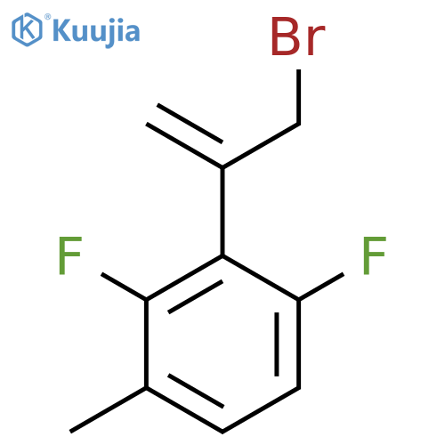 2-(3-bromoprop-1-en-2-yl)-1,3-difluoro-4-methylbenzene structure
