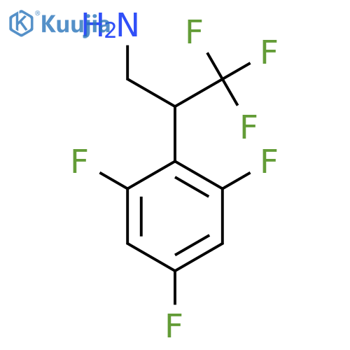 3,3,3-trifluoro-2-(2,4,6-trifluorophenyl)propan-1-amine structure