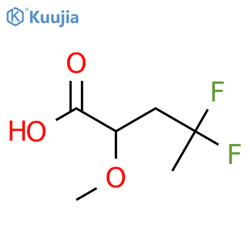 4,4-difluoro-2-methoxypentanoic acid structure