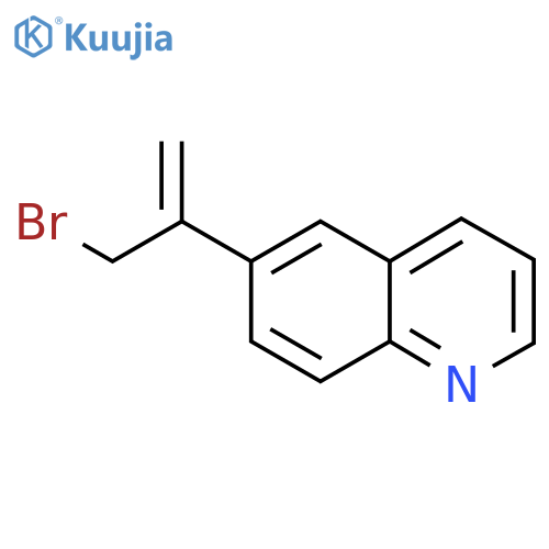 6-(3-bromoprop-1-en-2-yl)quinoline structure