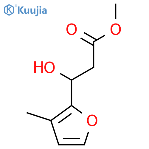 methyl 3-hydroxy-3-(3-methylfuran-2-yl)propanoate structure