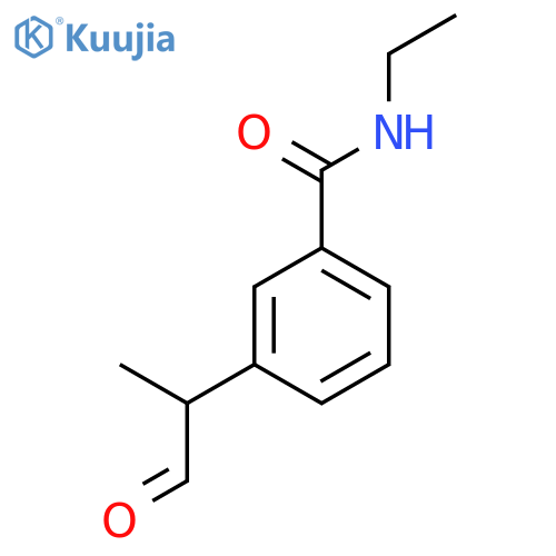 N-ethyl-3-(1-oxopropan-2-yl)benzamide structure