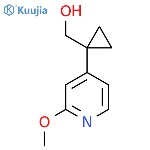 1-(2-methoxypyridin-4-yl)cyclopropylmethanol structure