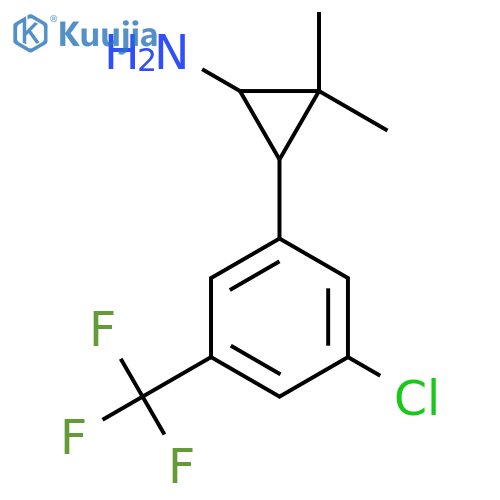3-3-chloro-5-(trifluoromethyl)phenyl-2,2-dimethylcyclopropan-1-amine structure
