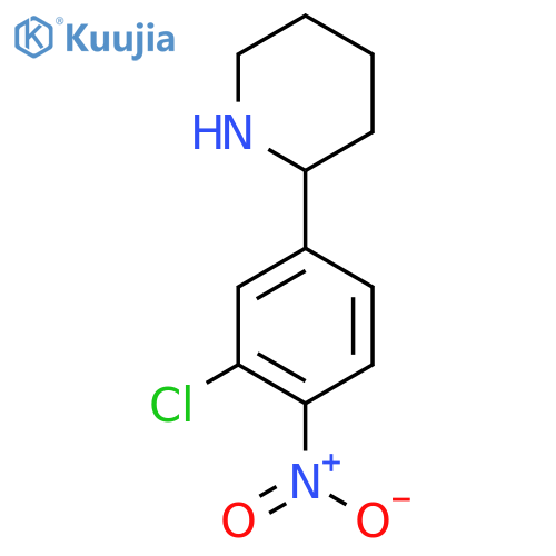 2-(3-chloro-4-nitrophenyl)piperidine structure