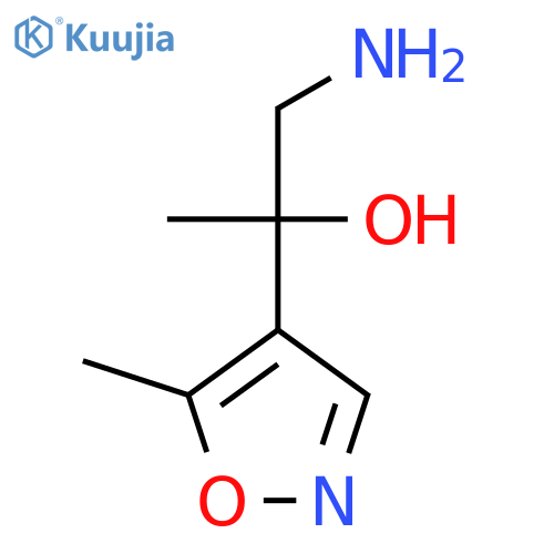 1-amino-2-(5-methyl-1,2-oxazol-4-yl)propan-2-ol structure