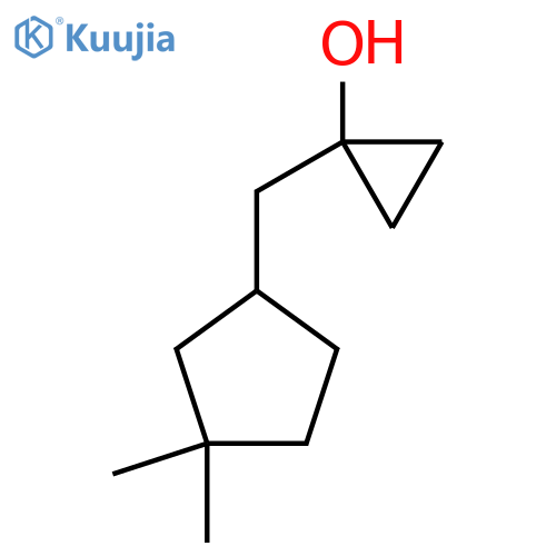 1-[(3,3-Dimethylcyclopentyl)methyl]cyclopropan-1-ol structure