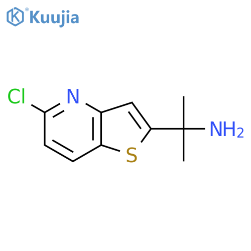 2-{5-chlorothieno3,2-bpyridin-2-yl}propan-2-amine structure