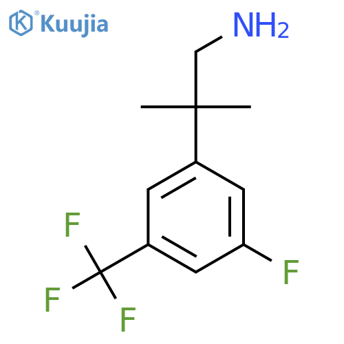 2-3-fluoro-5-(trifluoromethyl)phenyl-2-methylpropan-1-amine structure