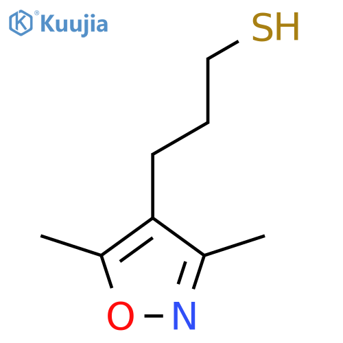 3-(dimethyl-1,2-oxazol-4-yl)propane-1-thiol structure