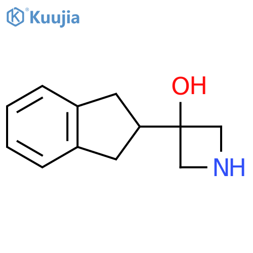 3-(2,3-dihydro-1H-inden-2-yl)azetidin-3-ol structure