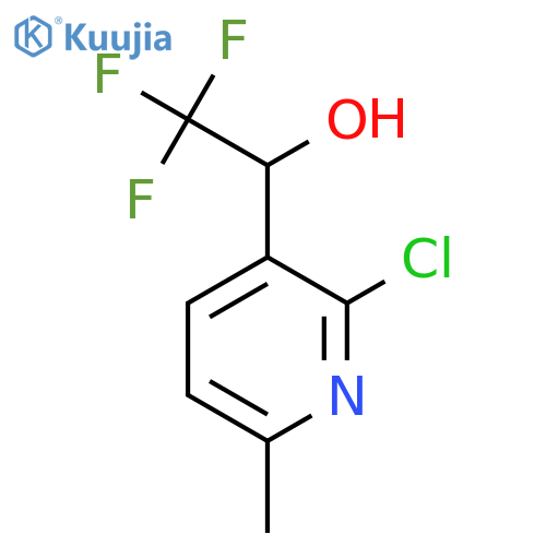 1-(2-chloro-6-methylpyridin-3-yl)-2,2,2-trifluoroethan-1-ol structure