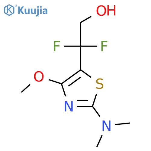 2-2-(dimethylamino)-4-methoxy-1,3-thiazol-5-yl-2,2-difluoroethan-1-ol structure