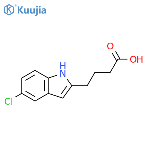 4-(5-chloro-1H-indol-2-yl)butanoic acid structure