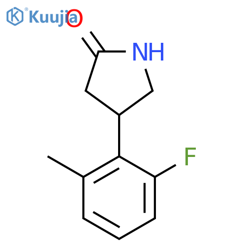 4-(2-fluoro-6-methylphenyl)pyrrolidin-2-one structure