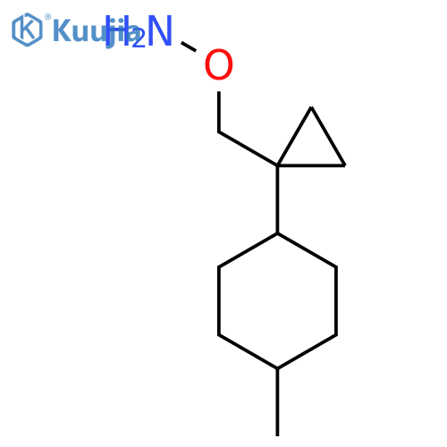 O-{1-(4-methylcyclohexyl)cyclopropylmethyl}hydroxylamine structure