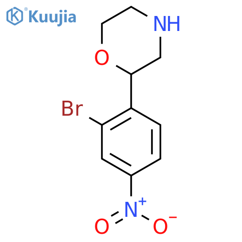 2-(2-bromo-4-nitrophenyl)morpholine structure