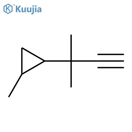 1-methyl-2-(2-methylbut-3-yn-2-yl)cyclopropane structure