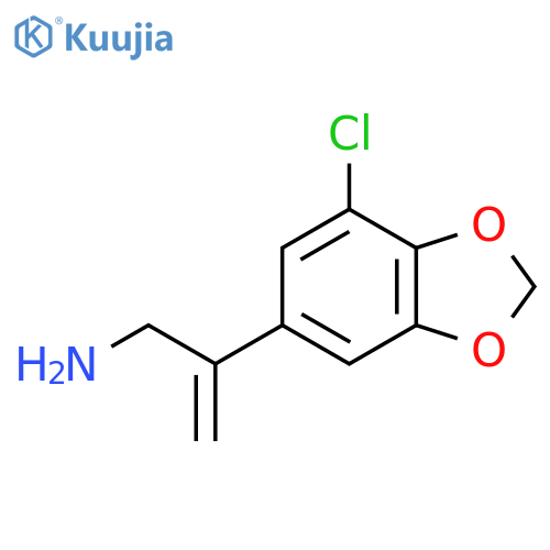 2-(7-chloro-1,3-dioxaindan-5-yl)prop-2-en-1-amine structure