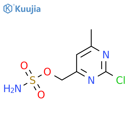 (2-chloro-6-methylpyrimidin-4-yl)methyl sulfamate structure