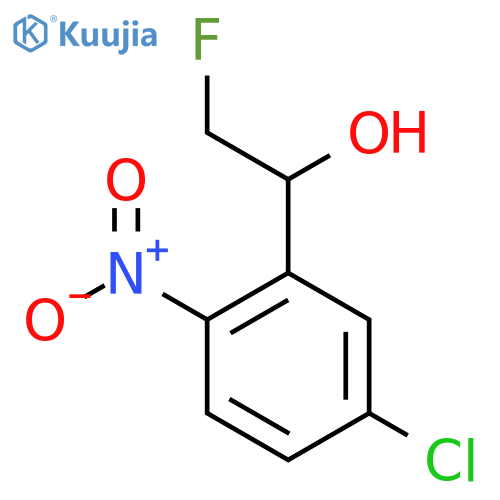 1-(5-chloro-2-nitrophenyl)-2-fluoroethan-1-ol structure