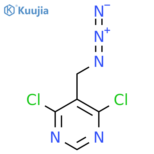 5-(azidomethyl)-4,6-dichloropyrimidine structure