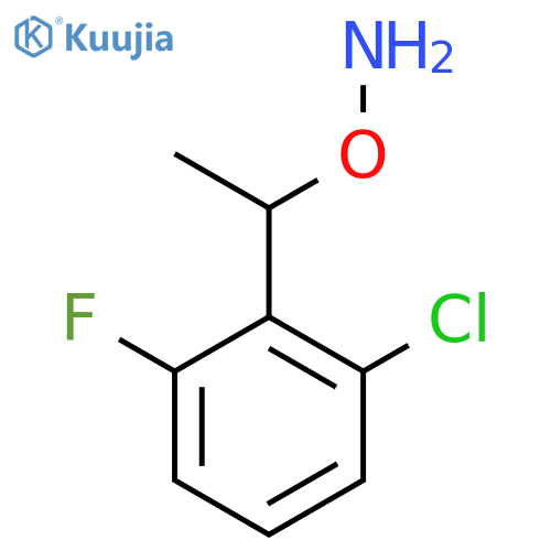 O-1-(2-chloro-6-fluorophenyl)ethylhydroxylamine structure