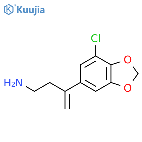 3-(7-chloro-1,3-dioxaindan-5-yl)but-3-en-1-amine structure