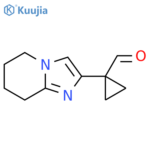 1-{5H,6H,7H,8H-imidazo1,2-apyridin-2-yl}cyclopropane-1-carbaldehyde structure